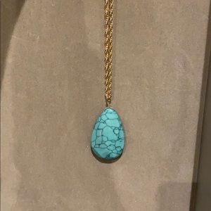 Turquoise stone necklace